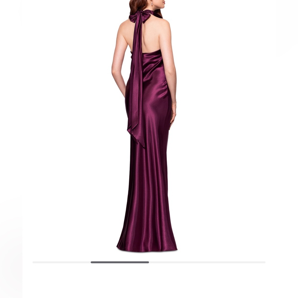 Betsy & Adam Red Backless Dress - Picture 5 of 6